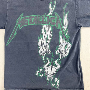 F- Vintage '11 Metallica Text & Flying Skull Tee