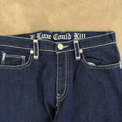 J- Vintage Coogi Embroidered Crown Baggy Jeans - 36x34