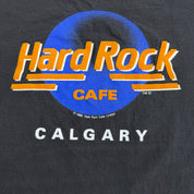 J- Vintage '89 Hard Rock Cafe Calgary Text Graphic Tee - L
