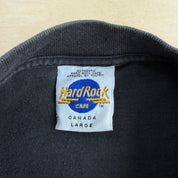 J- Vintage '89 Hard Rock Cafe Calgary Text Graphic Tee - L