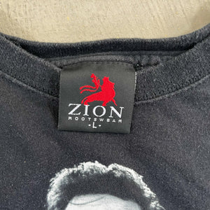 F- Vintage '09 Johnny Cash Middle Finger Zion's Rootswear Picture Tee