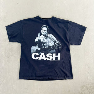 F- Vintage '09 Johnny Cash Middle Finger Zion's Rootswear Picture Tee