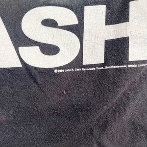 F- Vintage '09 Johnny Cash Middle Finger Zion's Rootswear Picture Tee
