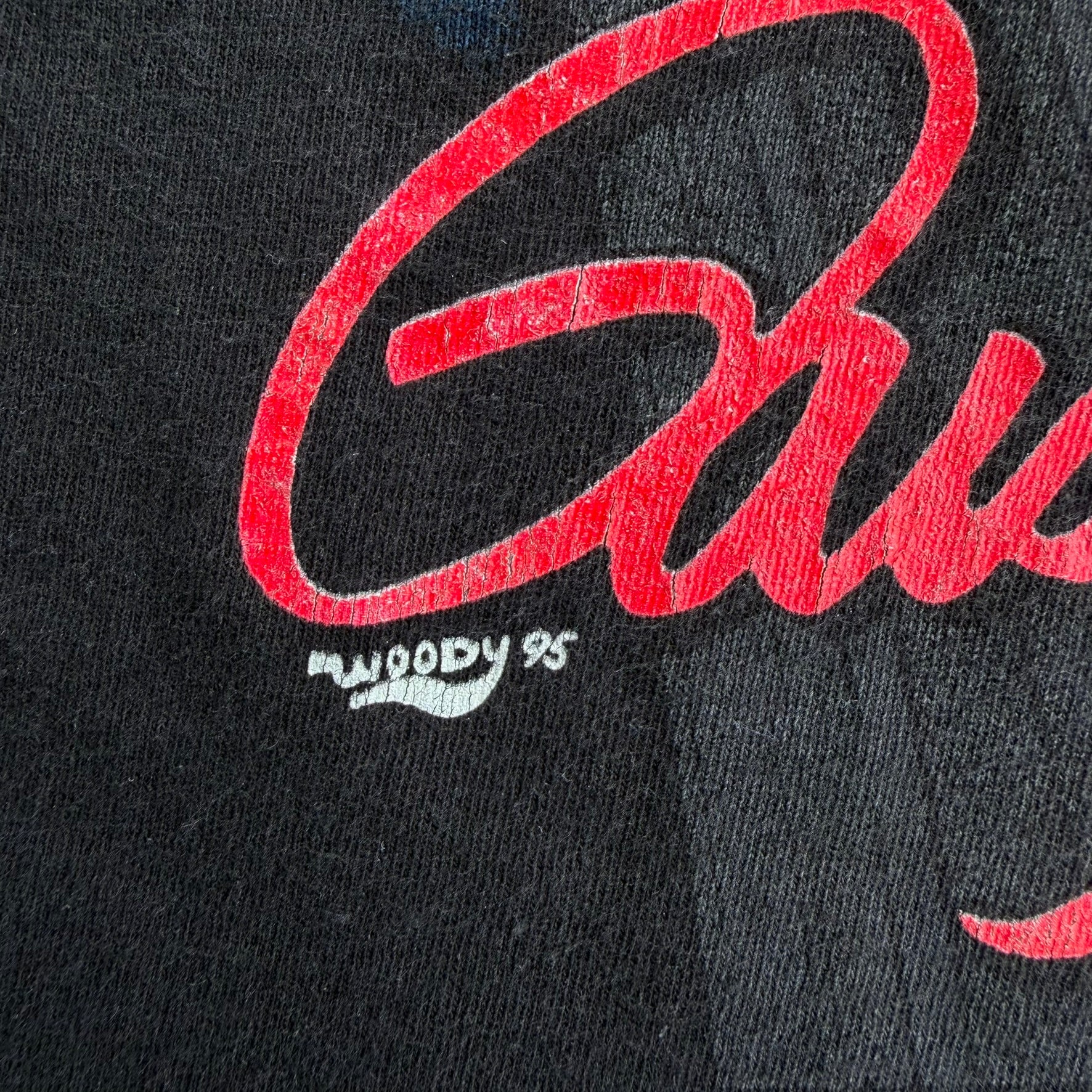 J- Vintage '95 Nascar Dusty Wallace Attitude Care & Lightning Made In USA Single Stitch Tee - L