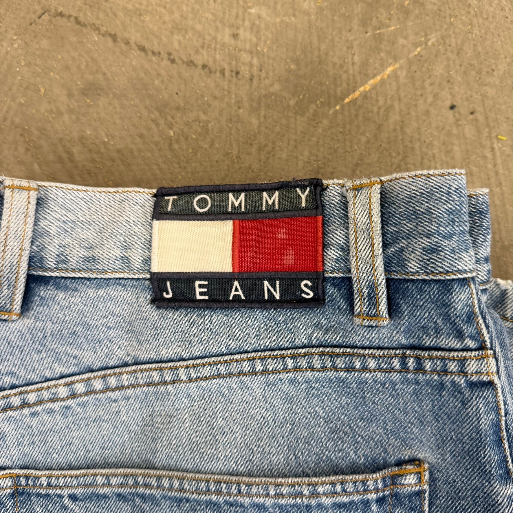 J- Vintage Tommy Hilfiger Jeans Carpenter Baggy Jeans - 38x32
