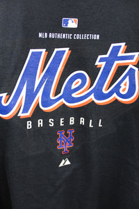 X - MLB Majestic Authentic New York Mets Script Tee
