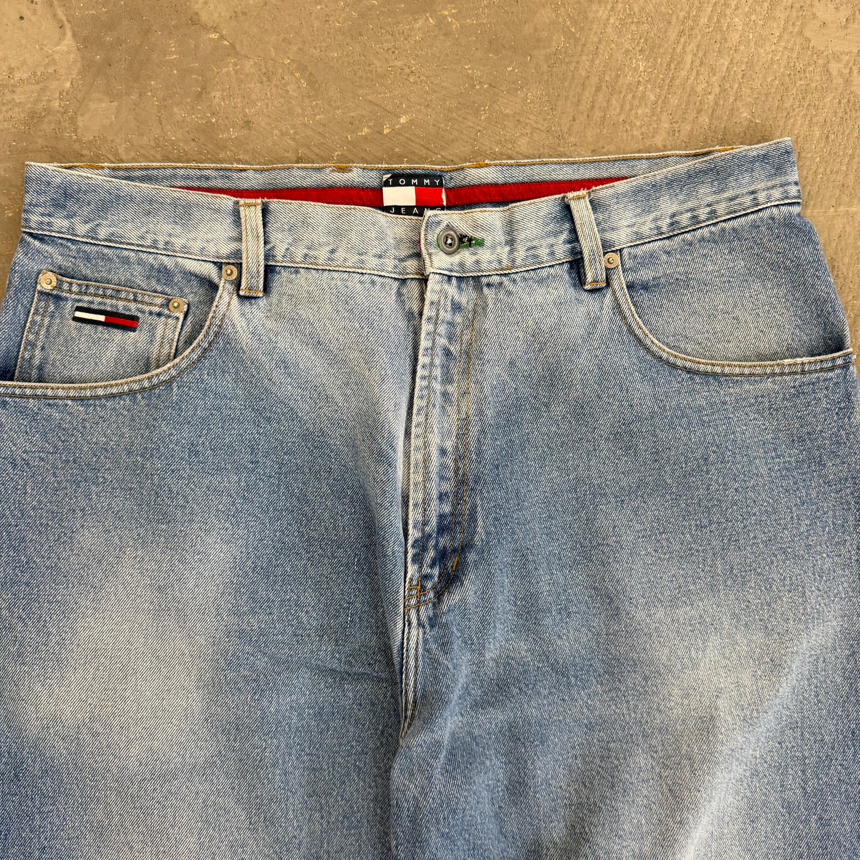 J- Vintage Tommy Hilfiger Jeans Carpenter Baggy Jeans - 38x32
