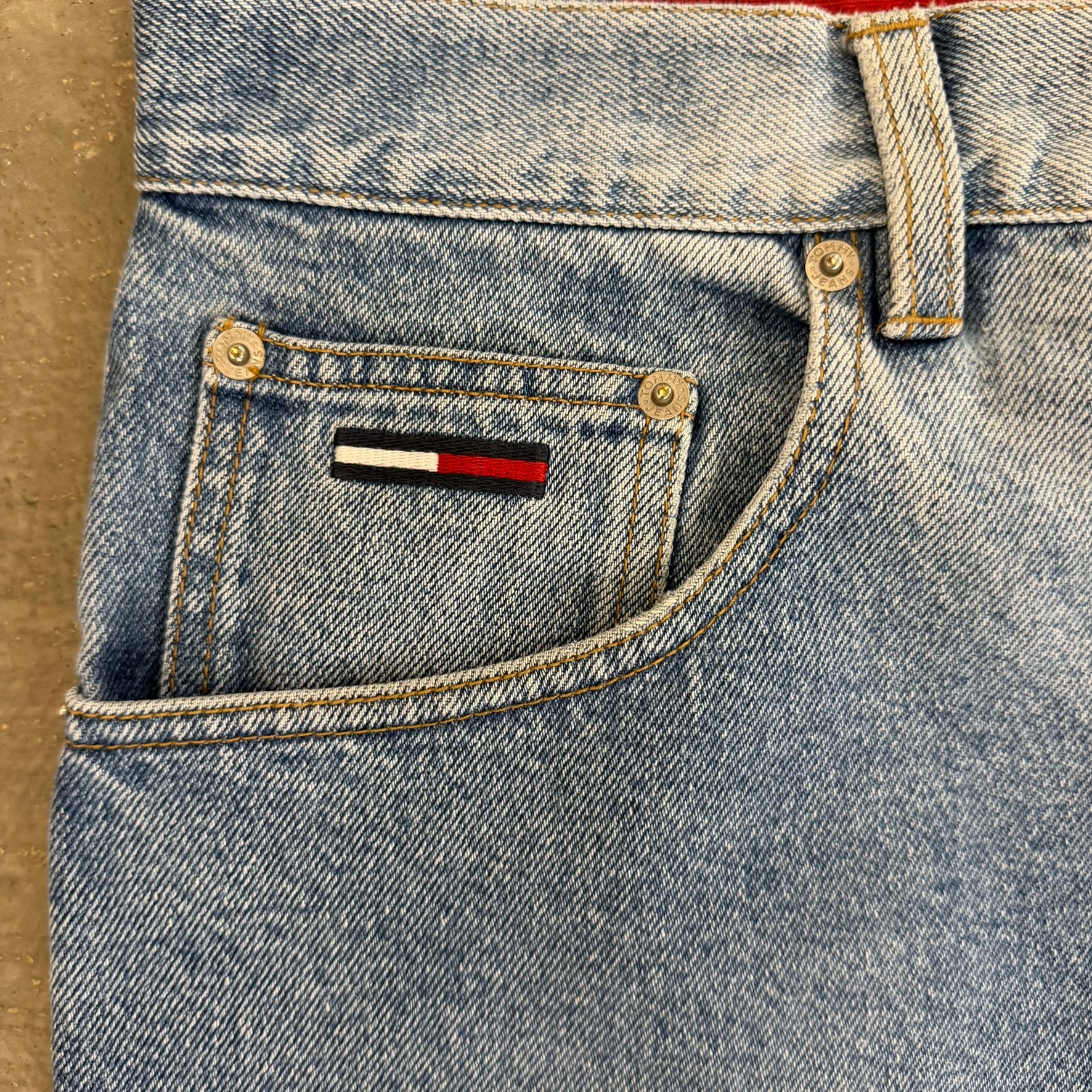 J- Vintage Tommy Hilfiger Jeans Carpenter Baggy Jeans - 38x32