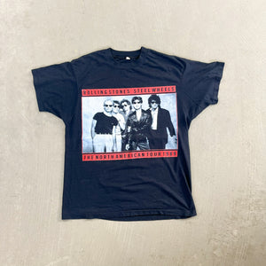 F- Vintage '89 Rolling Stones North American Tour Picture Single Stitch Tee