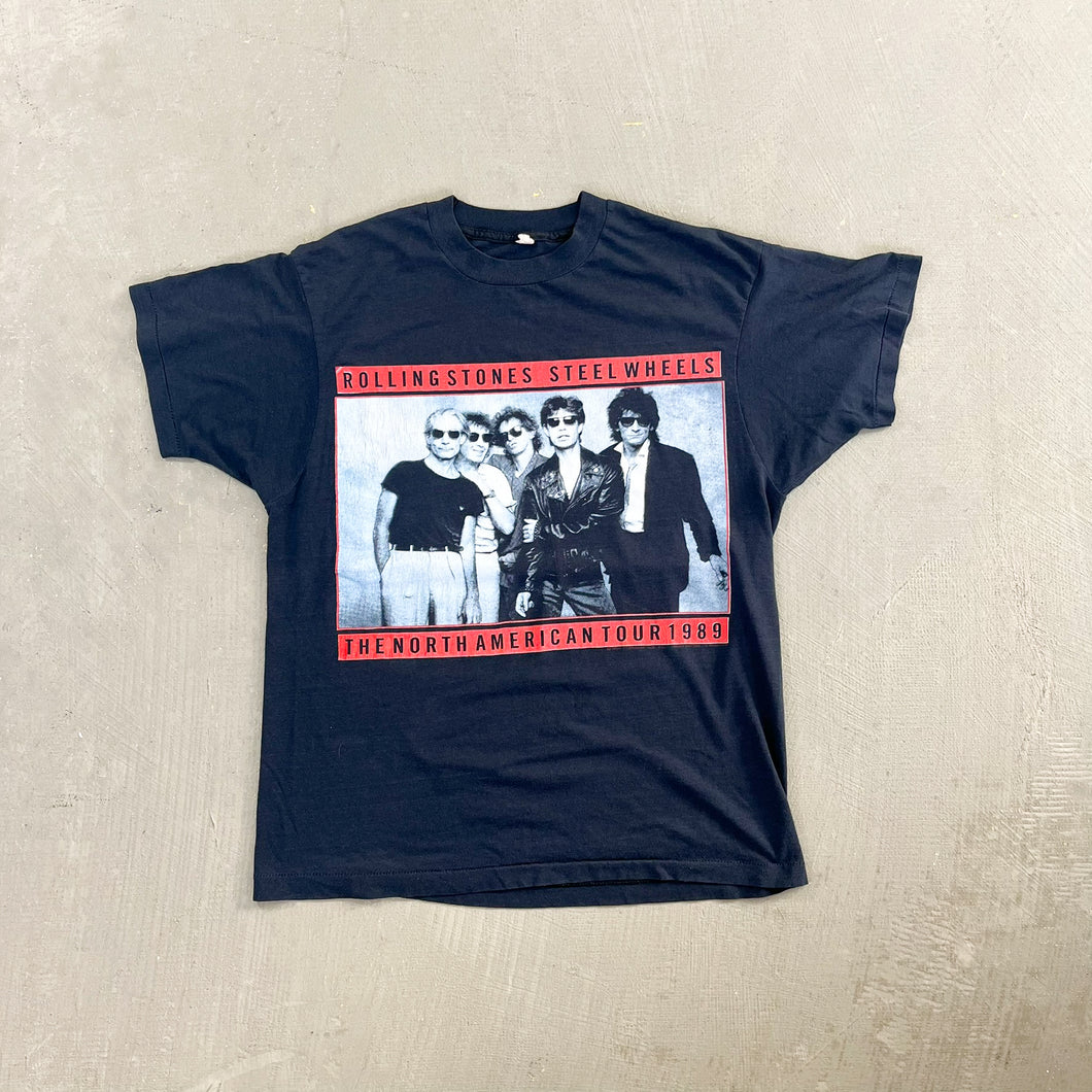 F- Vintage '89 Rolling Stones North American Tour Picture Single Stitch Tee