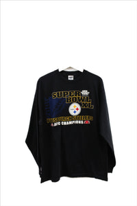 X - NFL Pittsburgh Steelers Super Bowl 40 Champs Long Sleeve Tee