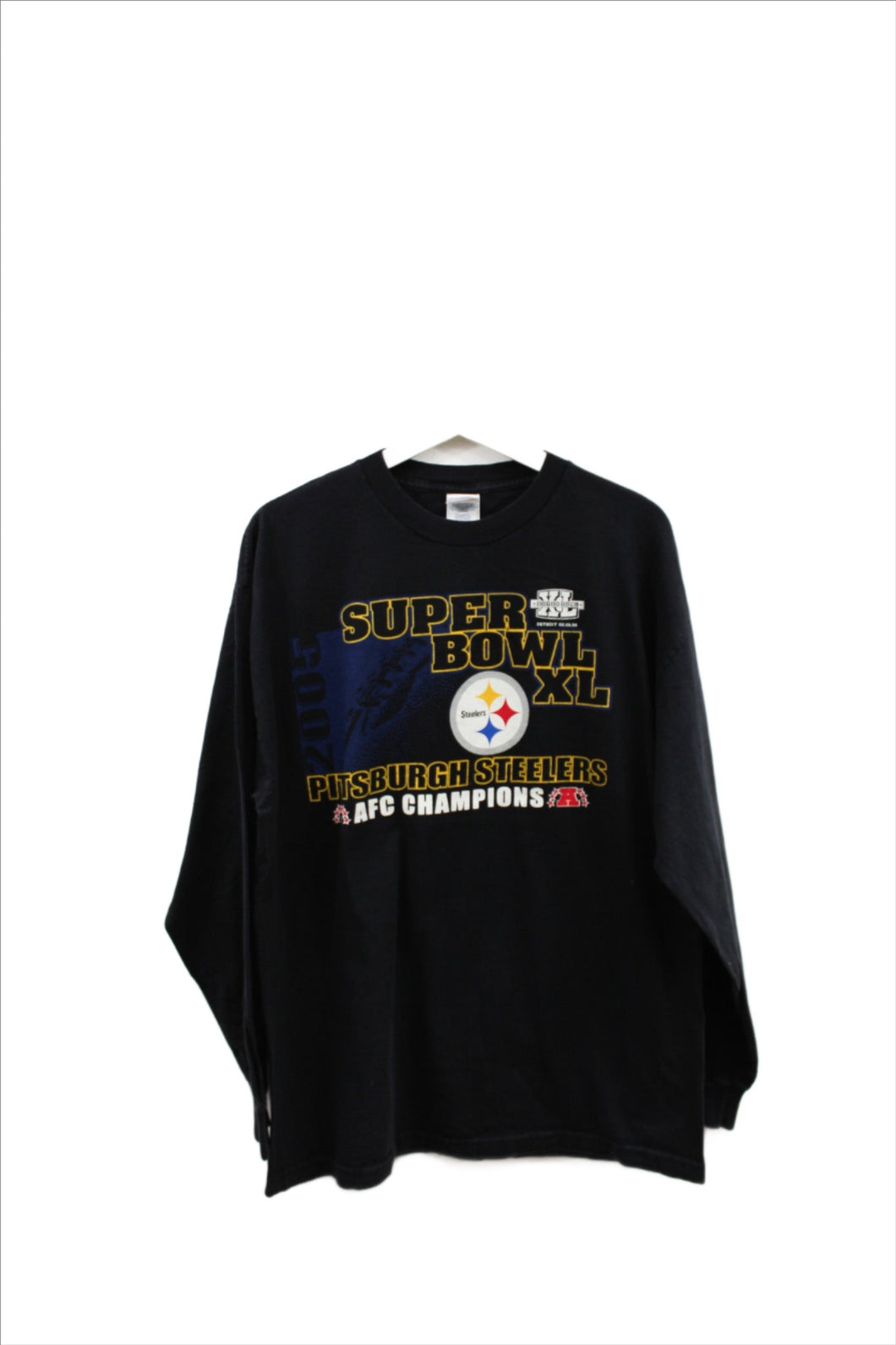 X - NFL Pittsburgh Steelers Super Bowl 40 Champs Long Sleeve Tee