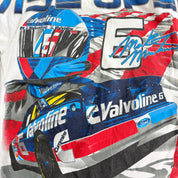 J- Vintage Nascar Mark Martin Valvoline Jumbo Print Graphic Tee - L