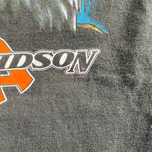 F- Vintage '93 Harley Davidson Zurich Switzerland Single Stitch Tee
