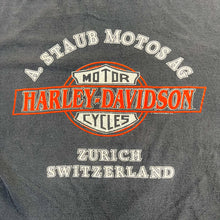Load image into Gallery viewer, F- Vintage &#39;93 Harley Davidson Zurich Switzerland Single Stitch Tee
