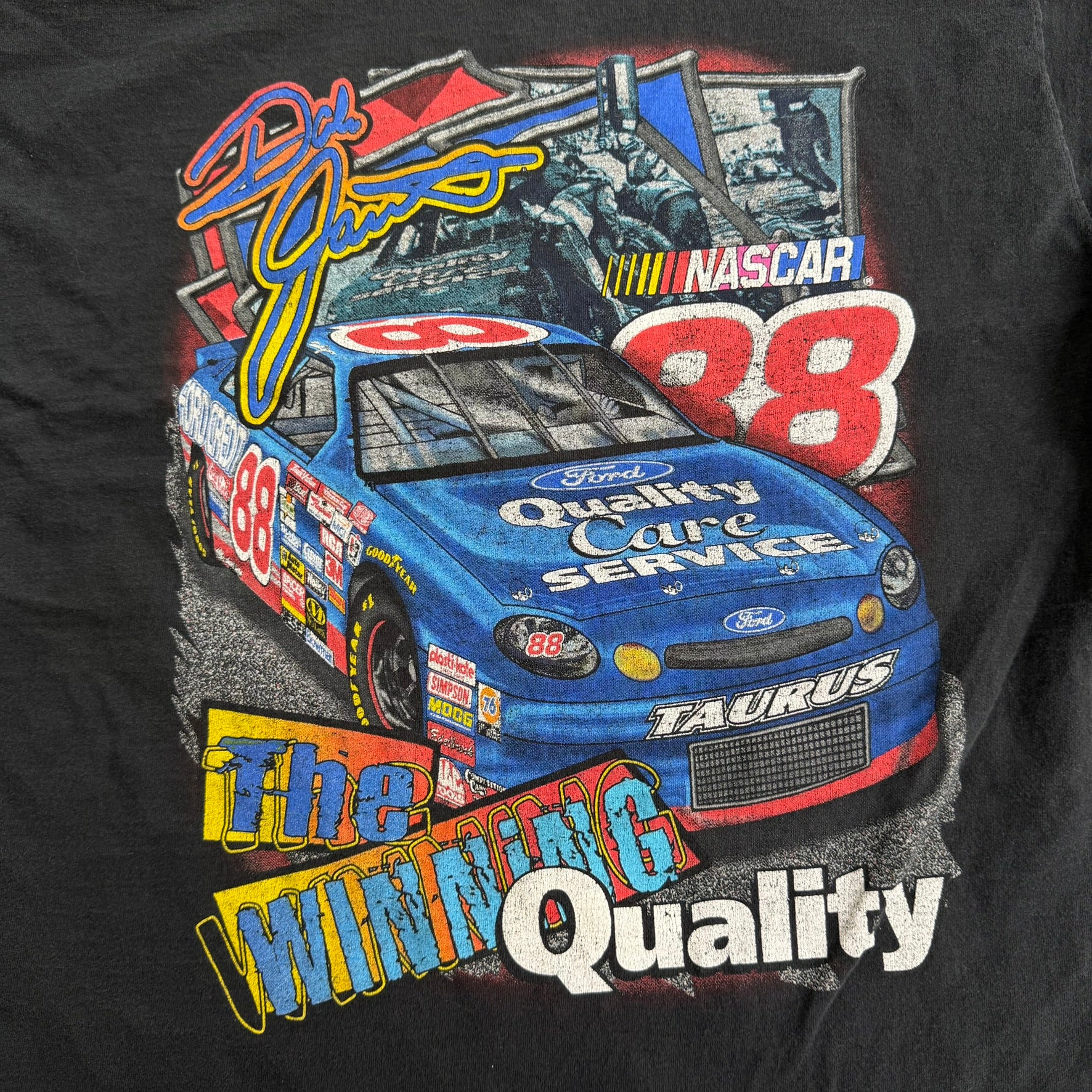 J- Vintage Nascar Dale Jarret The Winning Quality Made In USA Tee - L
