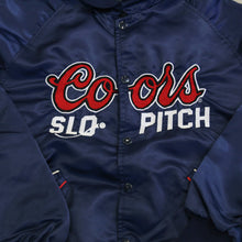 Load image into Gallery viewer, D- Vintage 1990 Calgary Coors Light Slo Pitch Satin Bomber Jacket
