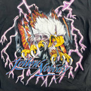 F- Vintage American Thunder Follow Nobody Lightning & Eagle Single Stitch Tee