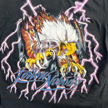 Load image into Gallery viewer, F- Vintage American Thunder Follow Nobody Lightning &amp; Eagle Single Stitch Tee
