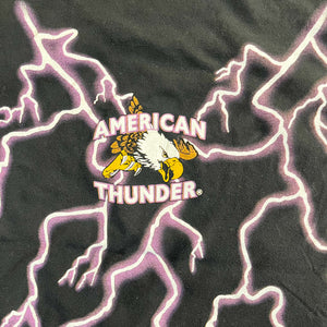 F- Vintage American Thunder Follow Nobody Lightning & Eagle Single Stitch Tee