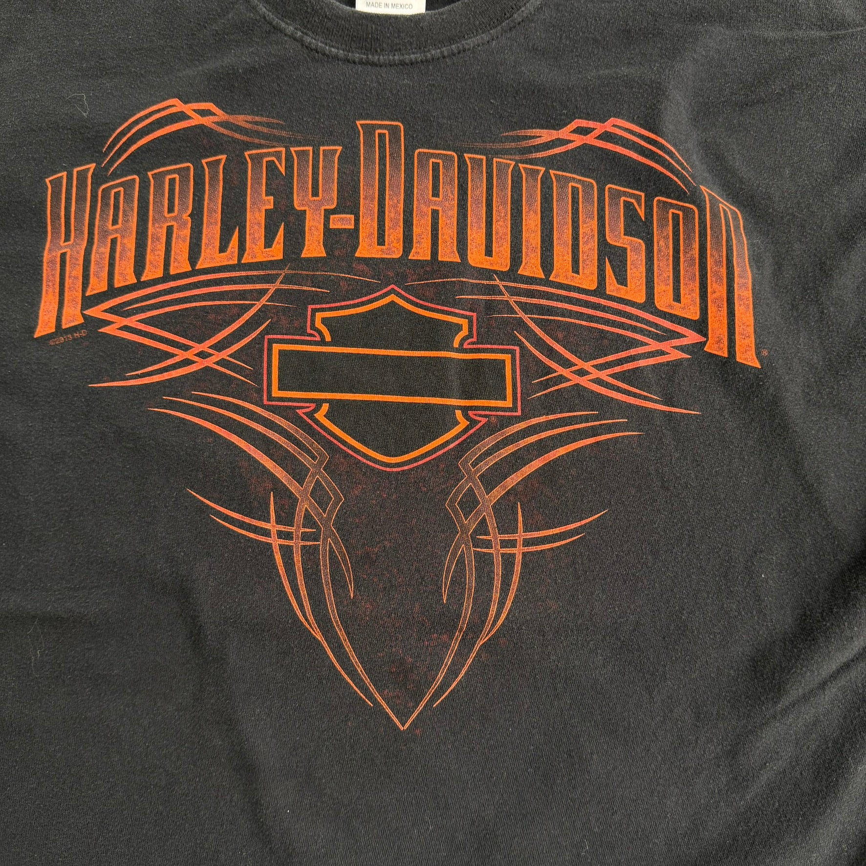 J- '13 Harley Davidson Cabo San Lucas Text Long Sleeve Tee - XL (fits L)