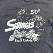 F- Vintage '88 Harley Davidson Sturgis Stampede Single Stitch Graphic Tee
