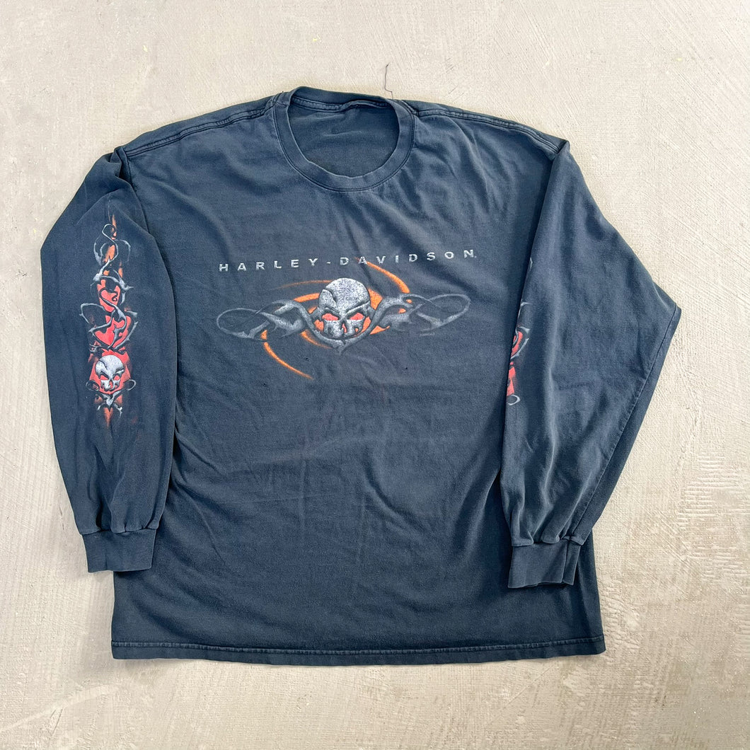F- Vintage '06 Harley Davidson Dayton Ohio Long Sleeve Tee
