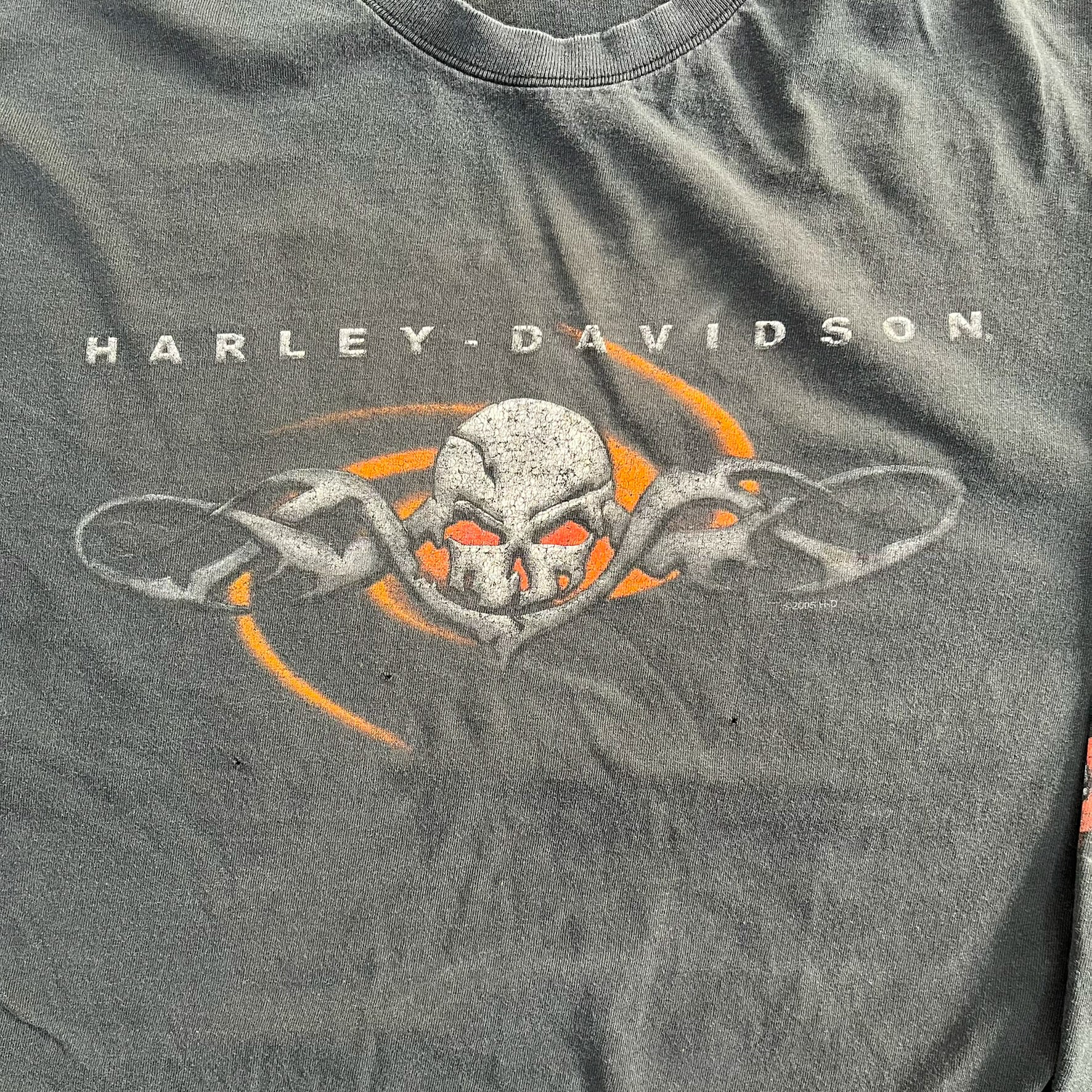 F- Vintage '06 Harley Davidson Dayton Ohio Long Sleeve Tee