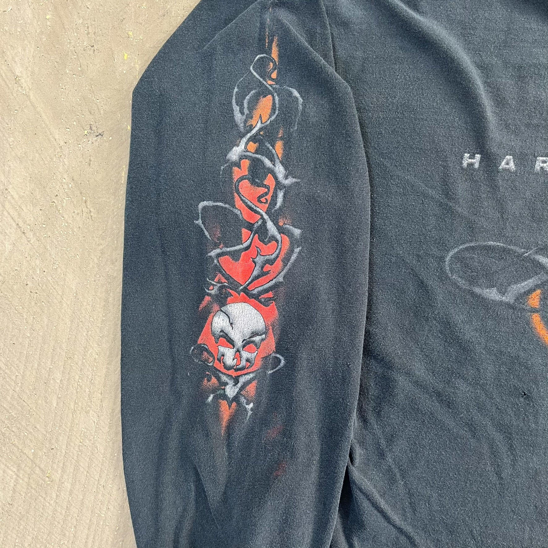 F- Vintage '06 Harley Davidson Dayton Ohio Long Sleeve Tee