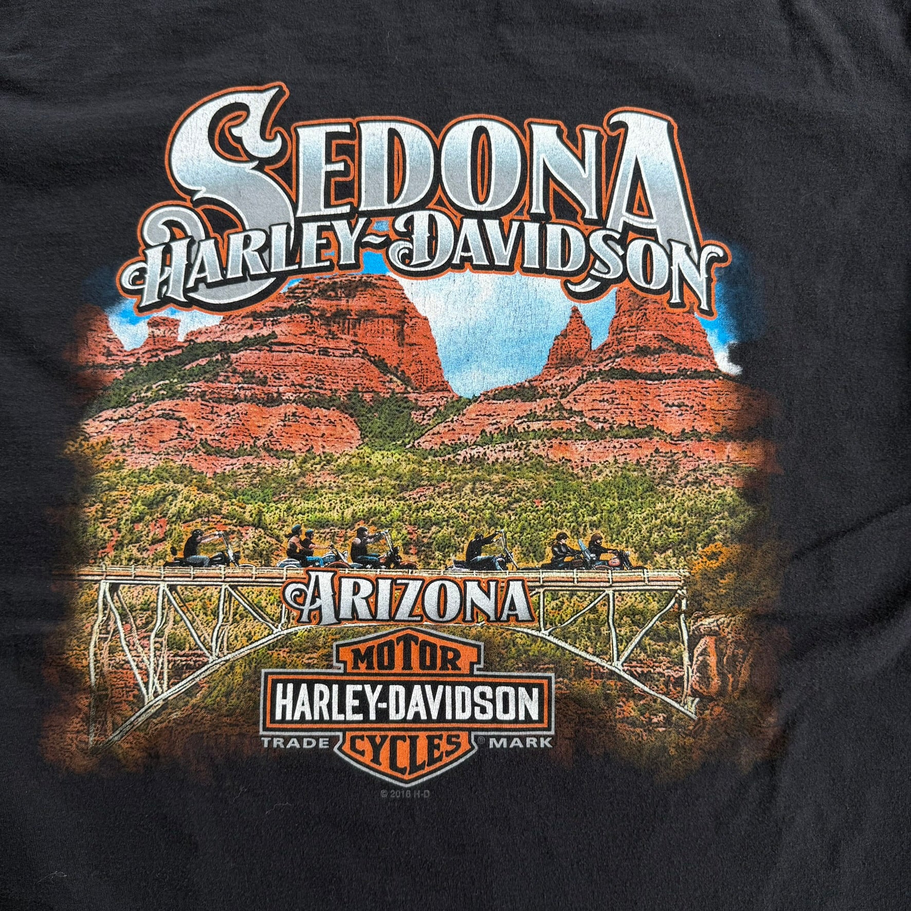 J- '17 Harley Davidson Sedona Arizona Graphic Long Sleeve Tee - XL