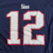 J- Vintage New England Patriots Tom Brady NFL Reebok Football Jersey - XL