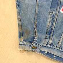 Load image into Gallery viewer, F- HOM Rolling Stones/Kiss Love Gun Reworked Custom Denim Jacket
