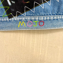 Load image into Gallery viewer, F- HOM Rolling Stones/Kiss Love Gun Reworked Custom Denim Jacket
