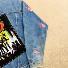 Load image into Gallery viewer, F- HOM Rolling Stones/Kiss Love Gun Reworked Custom Denim Jacket

