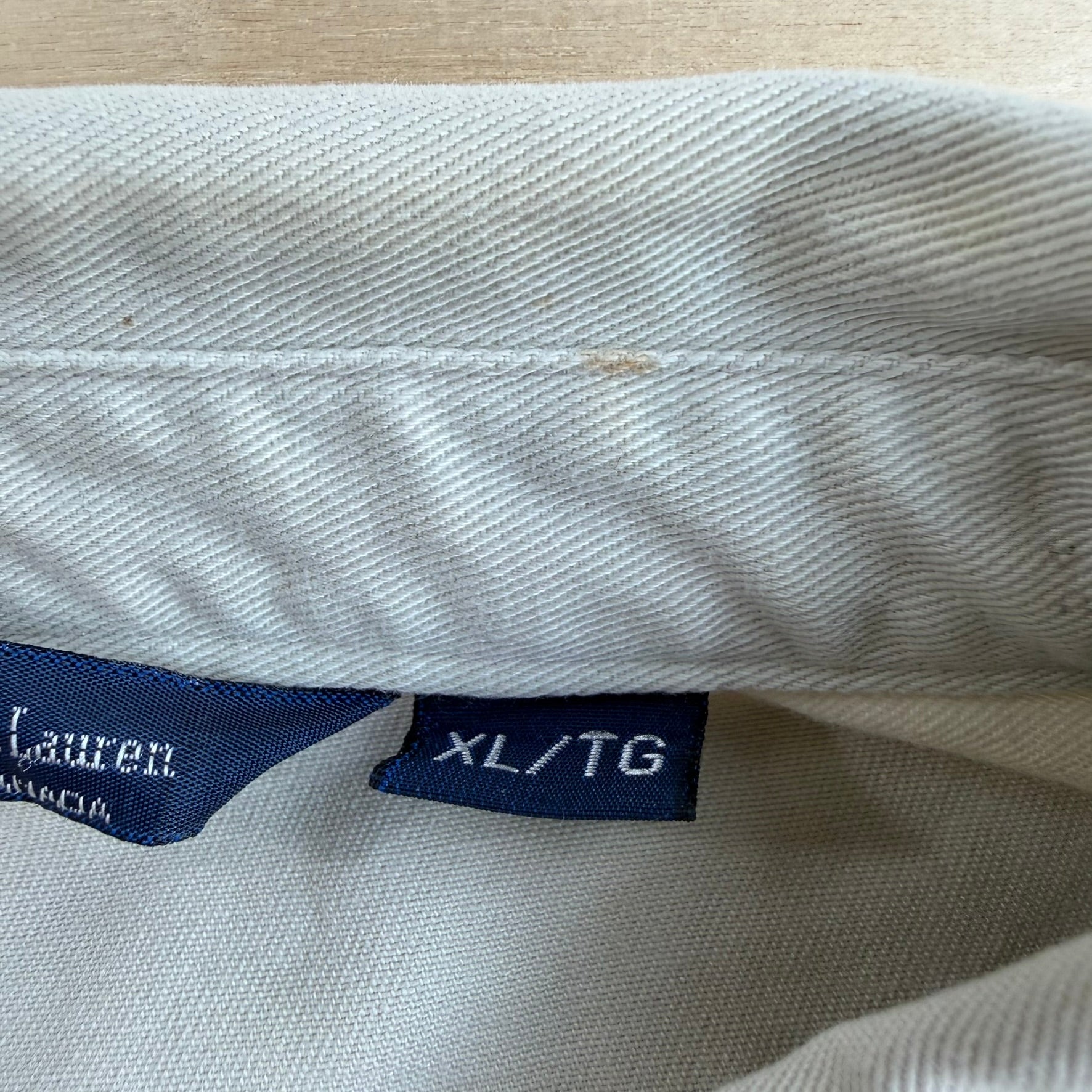 J- Vintage Polo RL Embroidered Logo Beige Harrington Jacket - XL