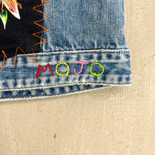 Load image into Gallery viewer, F- HOM Nirvana Heart Shaped Box Reworked Custom Denim Jacket
