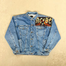 Load image into Gallery viewer, F- HOM AC/DC Highway To Hell Reworked Custom Denim Jacket
