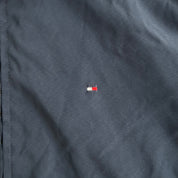 J- Vintage Tommy Hilfiger Embroidered Logo Navy Harrington Jacket - L
