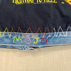 F- HOM AC/DC Highway To Hell Reworked Custom Denim Jacket