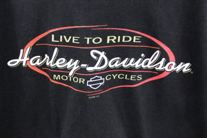 X - Vintage 1998 Harley Davidson Richmond Hills Ontario Canada Tee