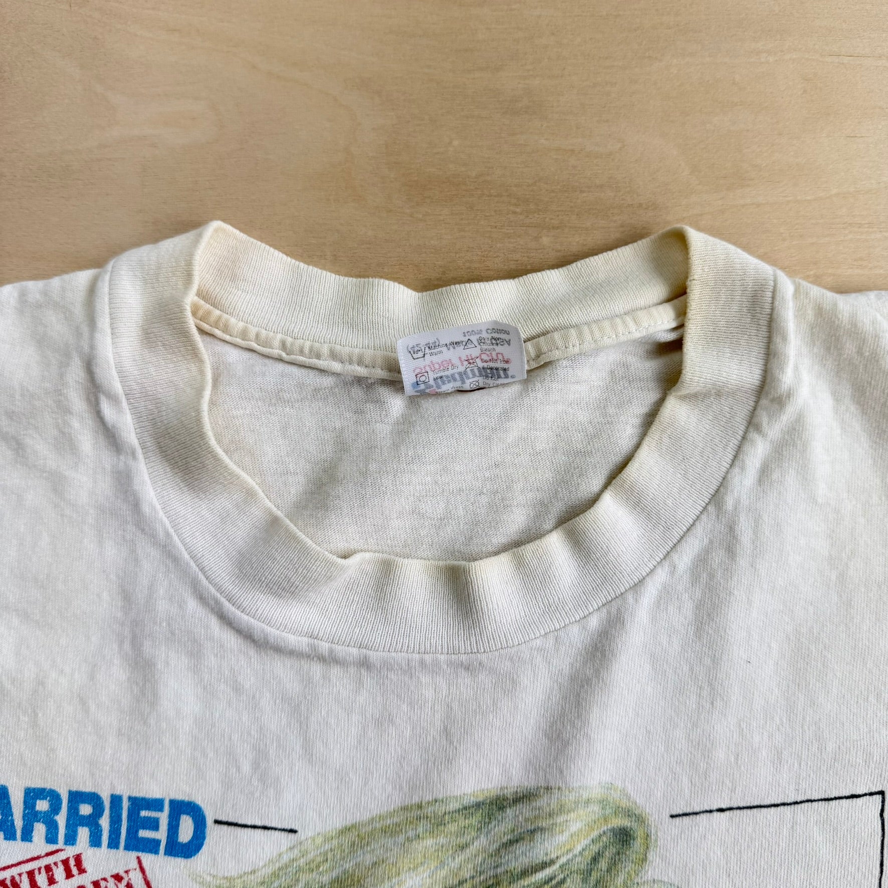 J- Vintage '87 Married With Children I Dated Kelly Bundy Made In USA Single Stitch Tee - L
