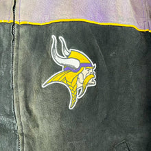Load image into Gallery viewer, F- Vintage Minnesota Vikings NFL Embroidered Logo Suede Jacket

