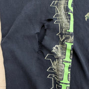 J- Vintage Rock Eagle Bruce Lee Watahhh! Graphic Long Sleeve Tee - L