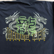 J- Vintage Rock Eagle Bruce Lee Watahhh! Graphic Long Sleeve Tee - L