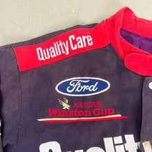 Load image into Gallery viewer, F- Vintage Nascar Jeff Hamilton Dale Jarrett Quality Care Racing Jacket
