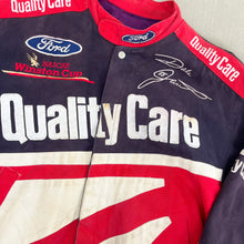 Load image into Gallery viewer, F- Vintage Nascar Jeff Hamilton Dale Jarrett Quality Care Racing Jacket
