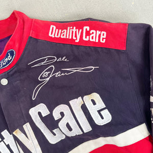 F- Vintage Nascar Jeff Hamilton Dale Jarrett Quality Care Racing Jacket