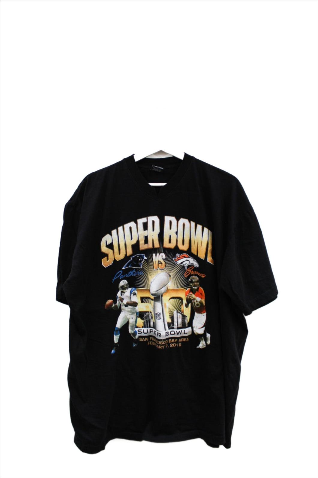 X - NFL Super Bowl 50 Broncos Vs Panthers Graphic Tee