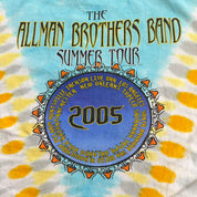 J- Vintage '05 Allman Brothers Band 2005 Summer Tour Tie Dye Tee - XL