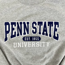 Load image into Gallery viewer, F- HOM Penn State Embroidered Text Cropped Reworked Crewneck
